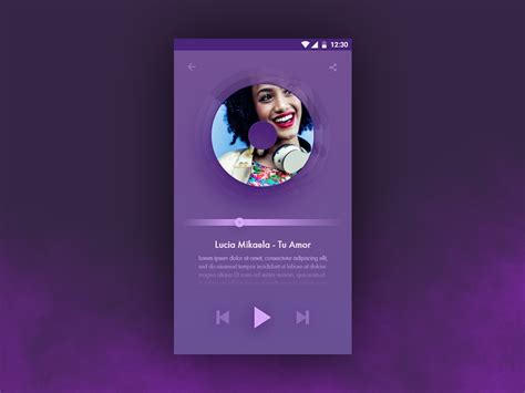 Music Player Daily Ui Challenge By Tanya Aleksova On Dribbble