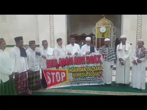 Anti Hoax Masyarakat Kab Kobar Anti Hoax Jemaah Masjid Al Baido