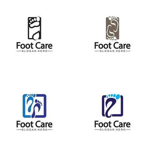 Foot logo design vector template 12389990 Vector Art at Vecteezy