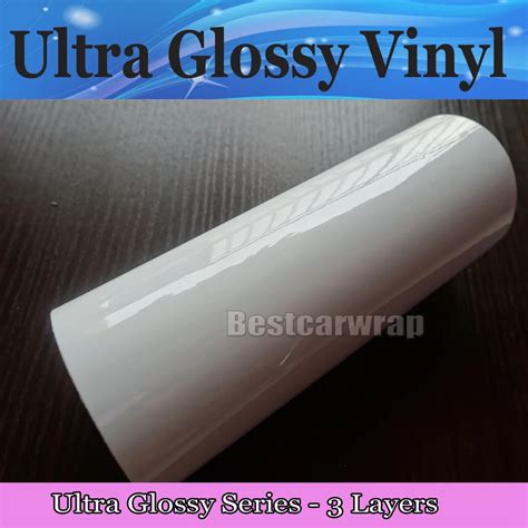 Buy Ultra Glossy White Vinyl Wrap 3 Layers High Gloss