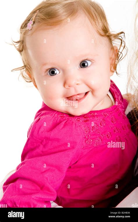 Happy Baby Smiling Smile Portrait Babe Infant Stock Photo Alamy