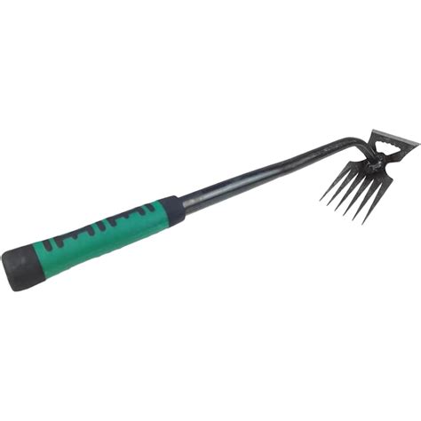 Hyyanguwenti Long Handle Gardening Tool For Uprooting Weeds Dual Purpose Manganese Steel Weed