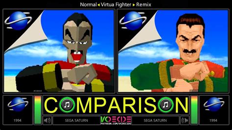 Dual Longplay Of Virtua Fighter Remix Sega Saturn Vs Sega Saturn