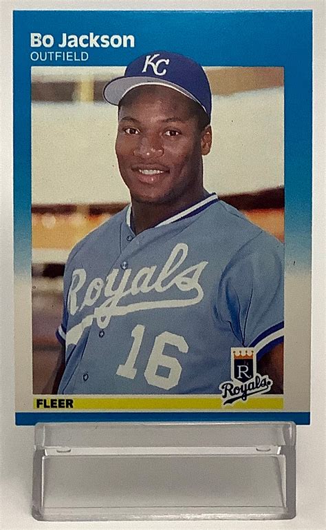 ORIGINAL Bo Jackson 1987 Fleer Baseball ROOKIE CARD Looks Etsy