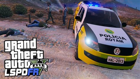 GTA V ROTINA POLICIAL TROCA DE TIRO CONTRA ASSALTANTES PMPR 92