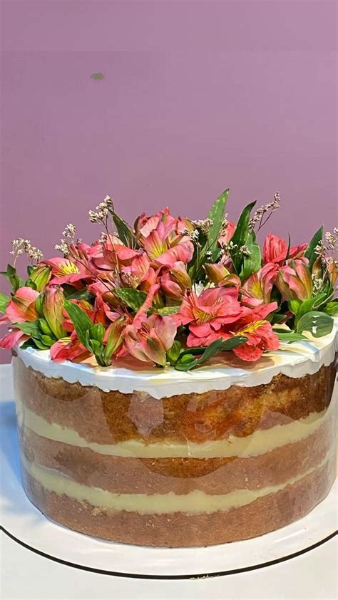 Bolos Naked Cake Flores Naturais My Lovin Cake Rio De Janeiro