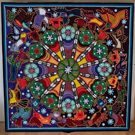 Huichol Yarn Painting Etsy