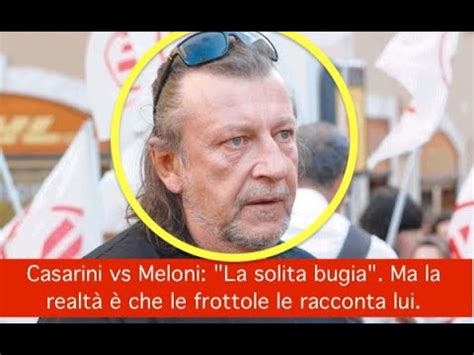 Casarini vs Meloni La solita bugia Ma la realtà è che le frottole