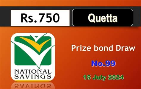 Rs Prize Bond List July Draw No Quetta Results Online