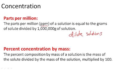 Concentration - Overview ( Video ) | Chemistry | CK-12 Foundation