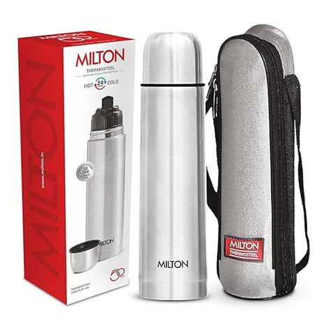 Buy Milton Flip Lid Thermosteel Water Bottle LTR Hr Hot And Cold I Leak Proof Lid