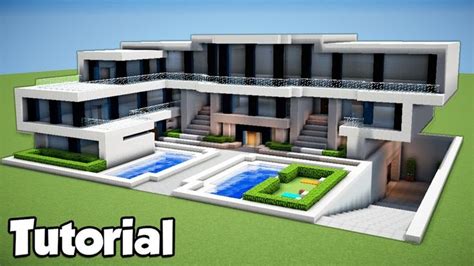 Minecraft How To Build A Large Modern House Tutorial Minecraft