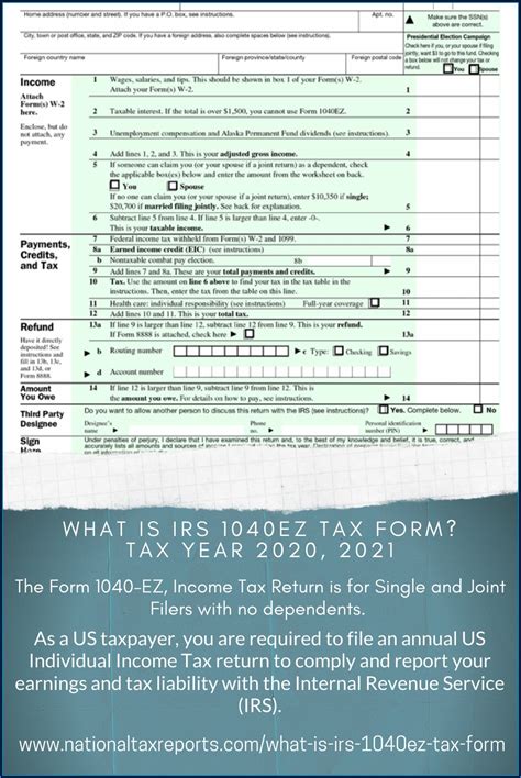 Tax Form 1040ez 2021 At Ganilianablog Blog