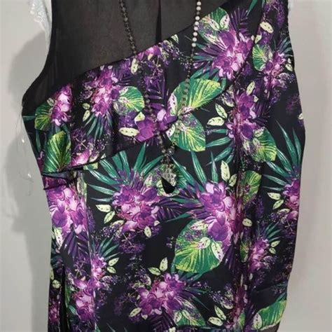 Ashley Stewart Tops Nwt Xl Ashley Stewart Purple Silky Blouse