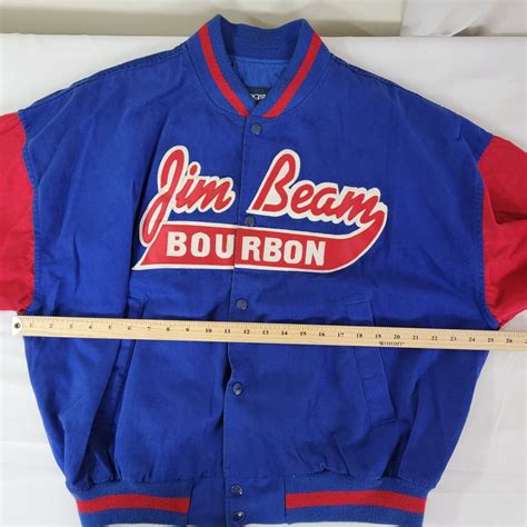 Vintage Jim Beam Bourbon Swingster Jacket Sz Large Ma Gem