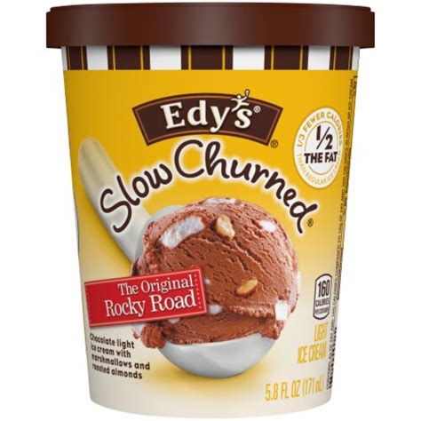 Dreyer S Edy S Slow Churned The Original Rocky Road Light Ice Cream 5