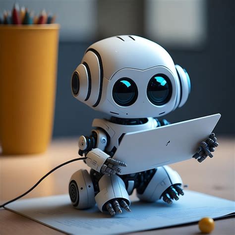 Premium Ai Image Cute Small Robot