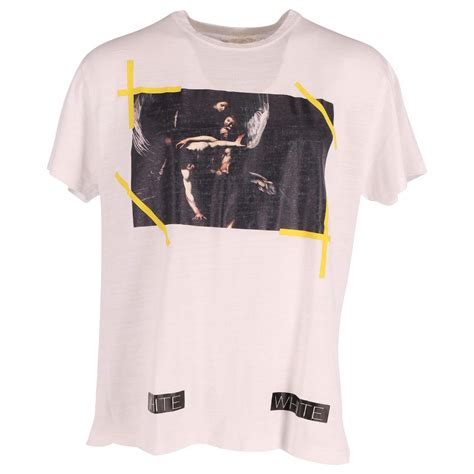 Off White C O Virgil Abloh Ss Caravaggio T Shirt In White Cotton Ref