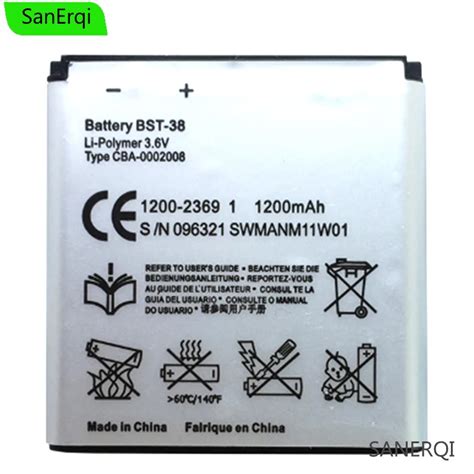 Batterie Mini Pro Pour T L Phone Sony Ericsson Bst Mah Bst W