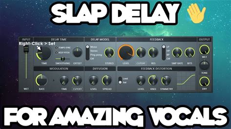 Slap Delay For Amazing Vocals In Fl Studio Nutritious Vocal Sound