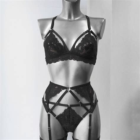 Lingerie Set Etsy De