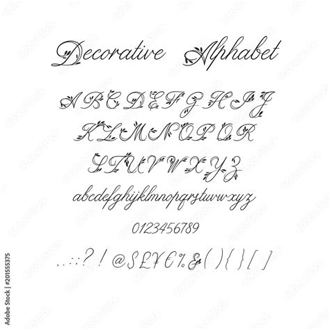 Wedding Calligraphy Alphabet