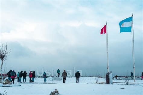 Llegó la primera gran nevada del 2022 a Ushuaia Nueva Rioja