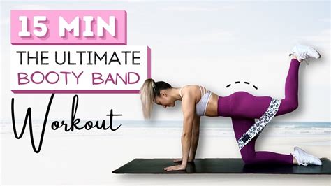 15 Min Ultimate Booty Band Workout Grow Your Glutes At Home Youtube