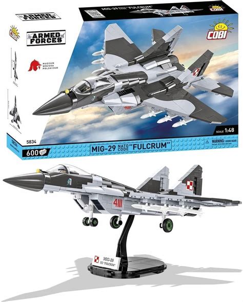 Cobi Zestaw 600 Klocków 5834 Armed Forces Samolot Myśliwski Mig 29 Nato