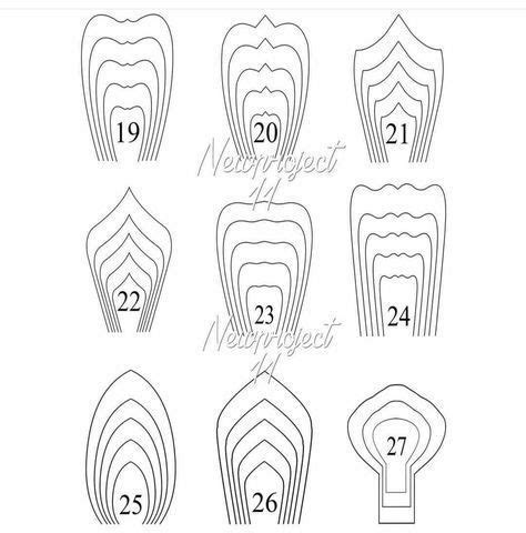 Moldes Da Flor De Pontas Para Imprimir Modelos De Flor