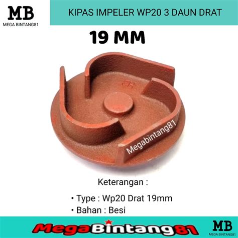 Kipas Impeler Impeller Water Pump Alkon Pompa Sedot Air Irigasi Sawah