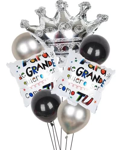 Globos Set 7pcs Dia Del Padre Globos Aluminio Y Latex 10pLG MercadoLibre