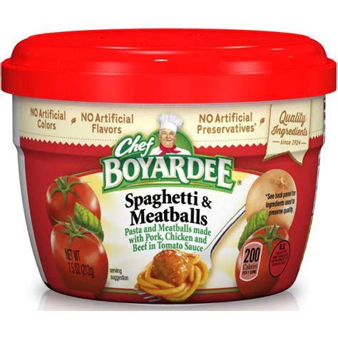 Chef Boyardee Microwave Spaghetti And Meatballs 75oz Cup Garden Grocer