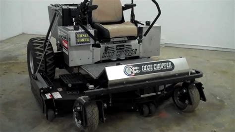 Sold Hudson Wi Diesel Powered Dixie Chopper Zero Turn Mower 74 Cut