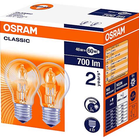 Osram Halogen Halogenlampe Classic A 46W E27 Migros