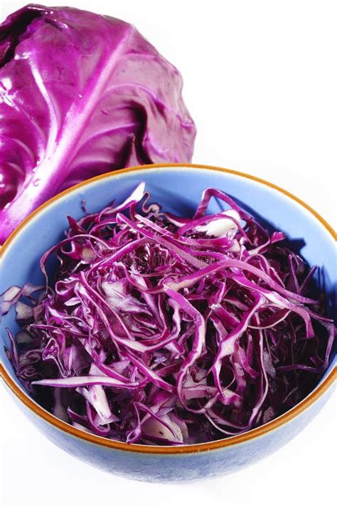 Sliced Of Red Cabbage Stock Image Image Of Ingredient 46005137