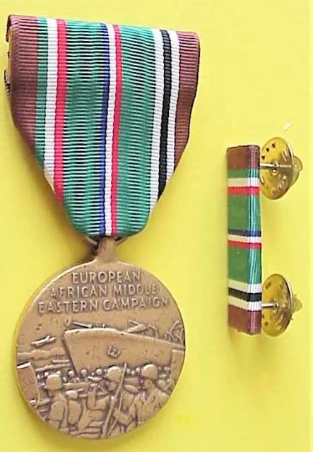 United States Ww Wwii European African Middle Eastern Campaign Medal