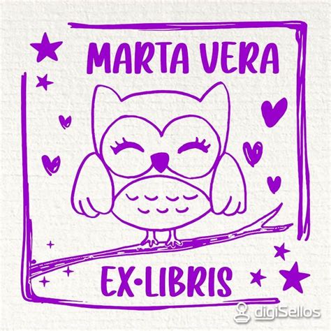 Ex Libris Owl Das Perfekte Geschenk F R Leser Digistamps