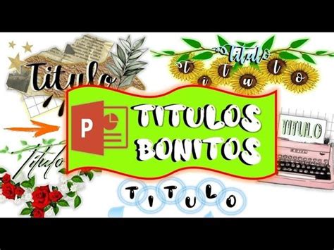 Titulos Bonitos En Powerpoint F Cil Y R Pido Enamel Pins