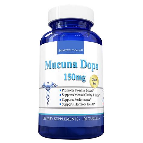 Mucuna Pruriens Extract 500mg Capsules Pure Natural Plus No Additives