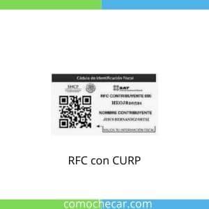 RFC Con CURP GRATIS Como Checar