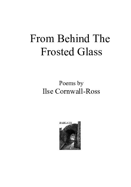 Pdf Frosted Glass A Collection Of Poems