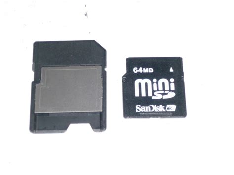 Yahoo オークション 動作保証 Sandisk Minisd 64mb Sdカードアダプタ付