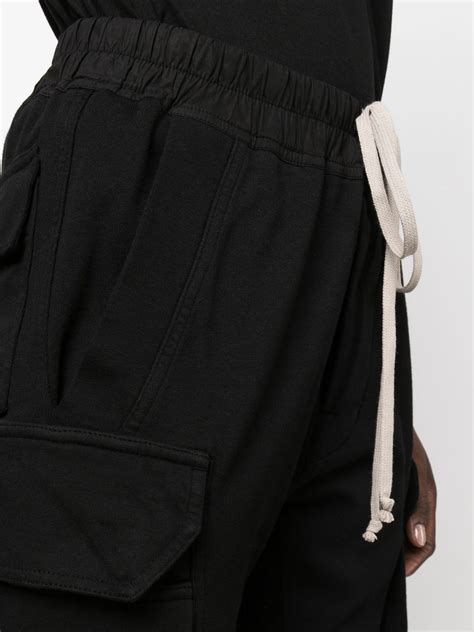 Rick Owens Drkshdw Drawstring Tapered Track Pants Black Farfetch