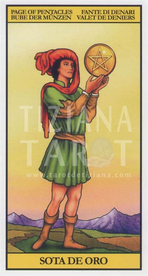 La Sota De Oros En El Tarot Tarot De Tiziana