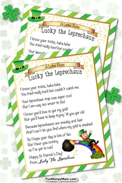 Letter From Leprechaun Free Printable: Add A Touch Of Magic To Your St. Patrick's Day ...