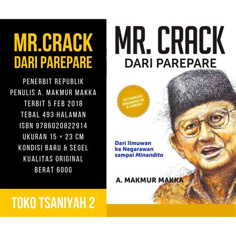 Jual Buku Biografi BJ Habibie Mr Crack Dari Parepare Dari Ilmuan Ke