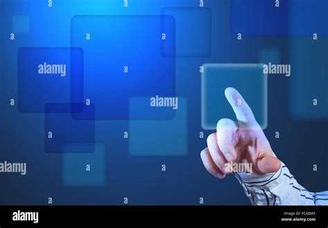 Futuristic Touch Screen Display Stock Photo Alamy