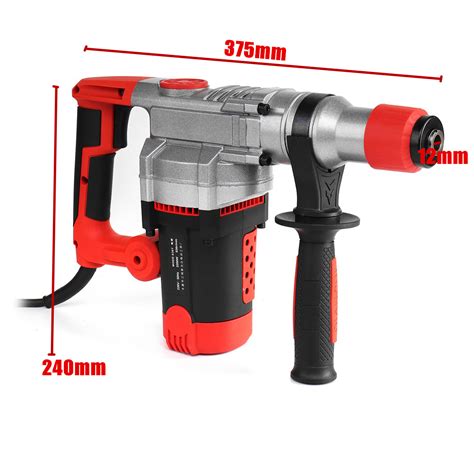 2200w 220v electric heavy duty impact hammer drill concrete breaker ...