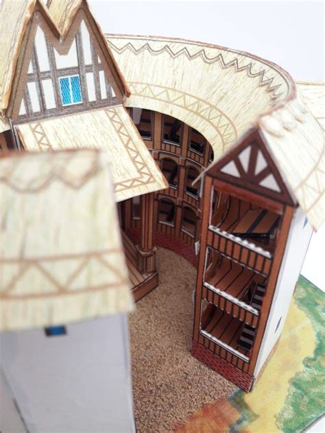 Shakespeare S Globe Theatre Card Model An Ideal School Project